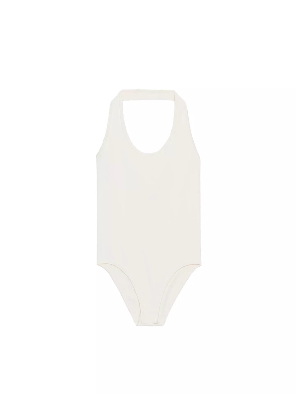 Zara Cream Halter-Neck Bodysuit